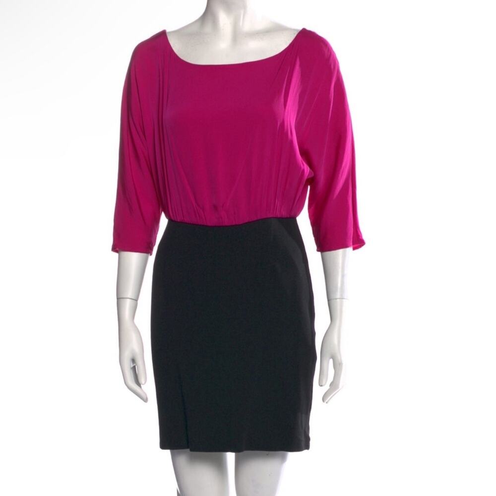 Alice + Olivia Silk Bateau Sheath Dress Size 2